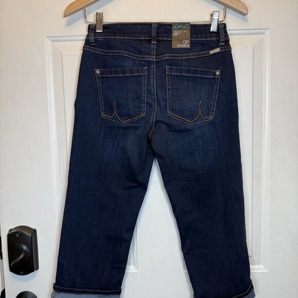 INC Skinny Leg Curvy Fit Crop Jeans Size 0 Petite NWT - Picture 2 of 14